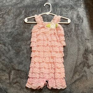 Pink baby onesie